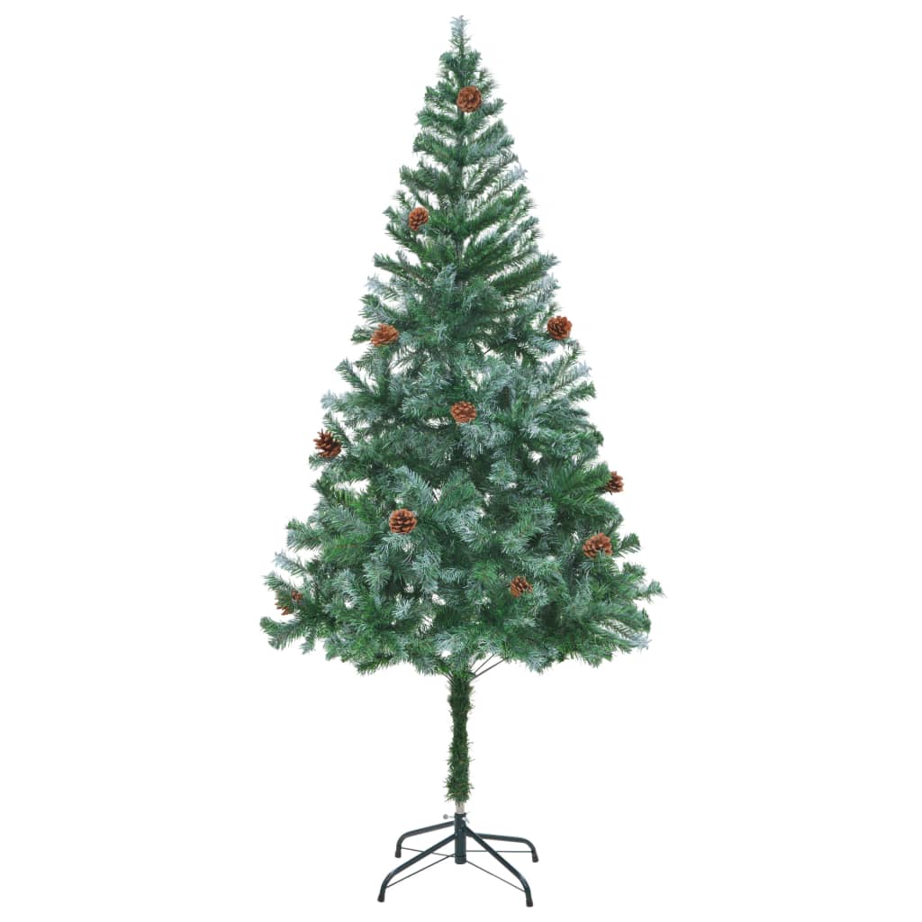 Vidaxl kunstkerstboom z szyszkami sosnowymi 180 cm