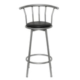 Vidaxl barstoelen 2 st kunstleer zwart