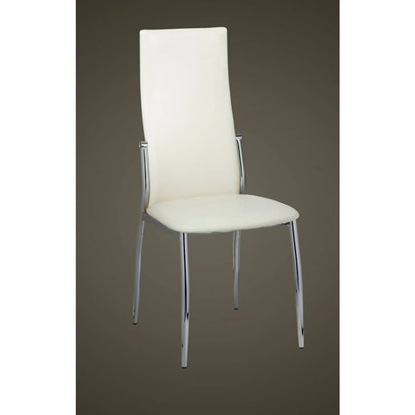 Vidaxl eetkamerstoelen 2 st kunstleer wit