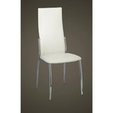 Vidaxl eetkamerstoelen 4 st kunstleer wit