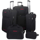 Vidaxl Travel Bagage Set Black 5-Piece