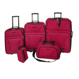 Vidaxl Travel Bagage Set Red 5-Piece