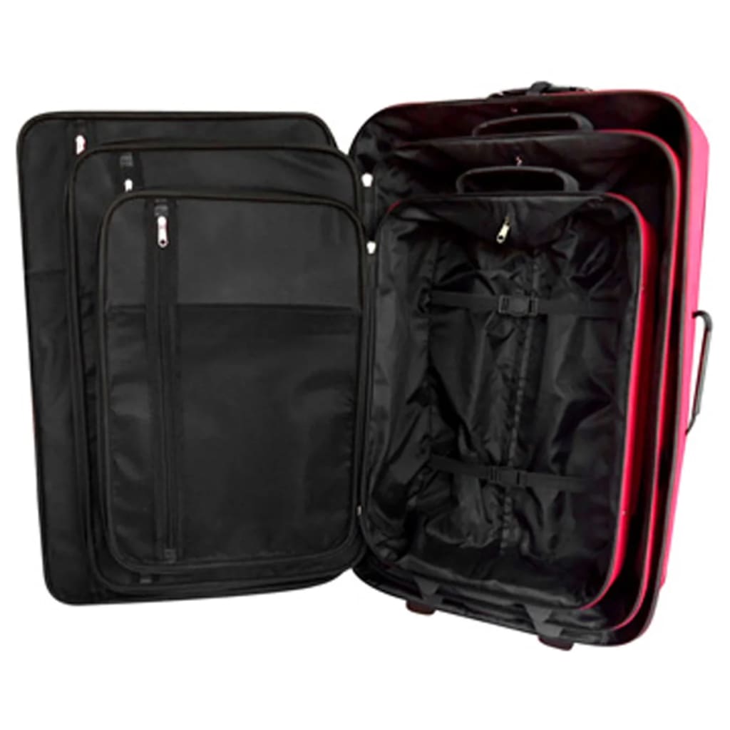 Vidaxl Travel Bagage Set Red 5-Piece