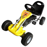 Vidaxl Go -Kart con pedali gialli