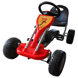 Vidaxl go -kart s pedali rdeče