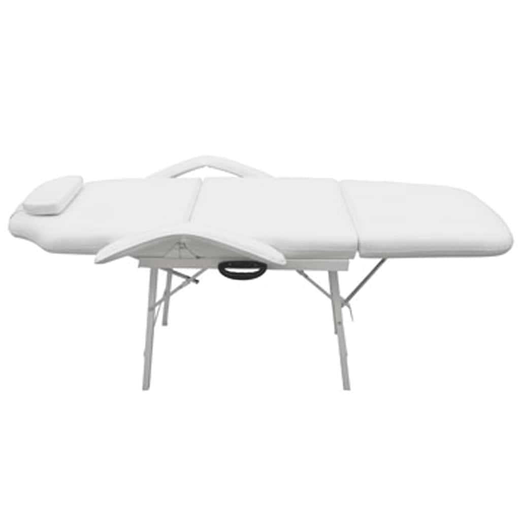 Vidaxl behandelingsstoel voor gezicht 185x78x76 cm kunstleer wit
