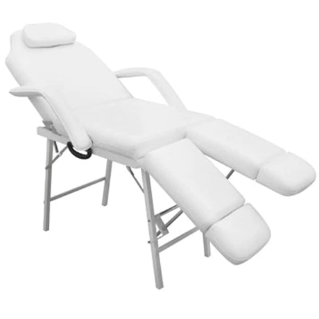 Vidaxl behandelingsstoel voor gezicht 185x78x76 cm kunstleer wit