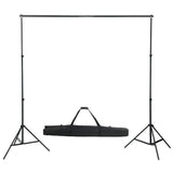 Vidaxl background system Telescopic 155-300 cm