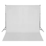Vidaxl achtergrond zonder standaard 300x300 cm katoen wit
