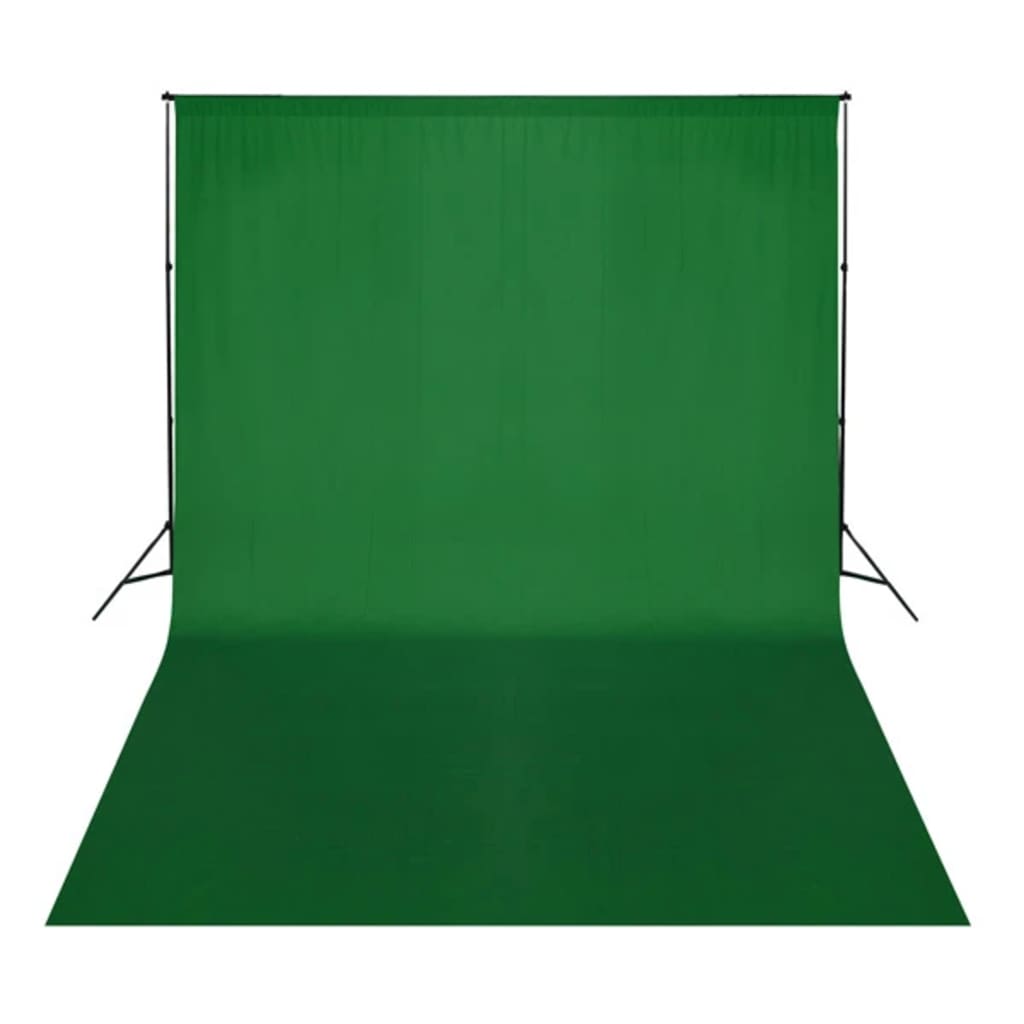 Vidaxl Background Chromakey 500x300 cm de algodón verde