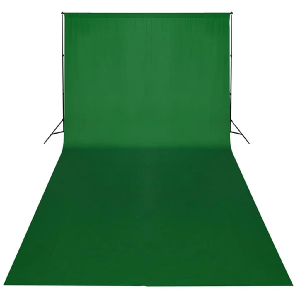 Vidaxl Bakgrund Chromakey 600x300 cm Bomullsgrön