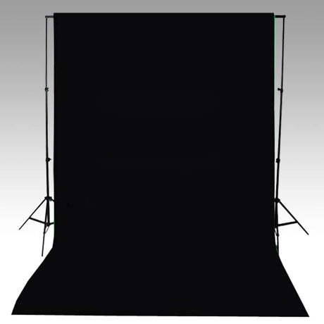 Vidaxl achtergrond zonder standaard 600x300 cm katoen zwart