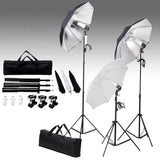 Vidaxl Studio Lighting Set 24 Watt, einschließlich Ständer und Regenschirme