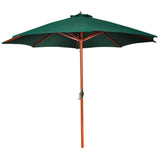 Vidaxl Parasol 258 cm verde