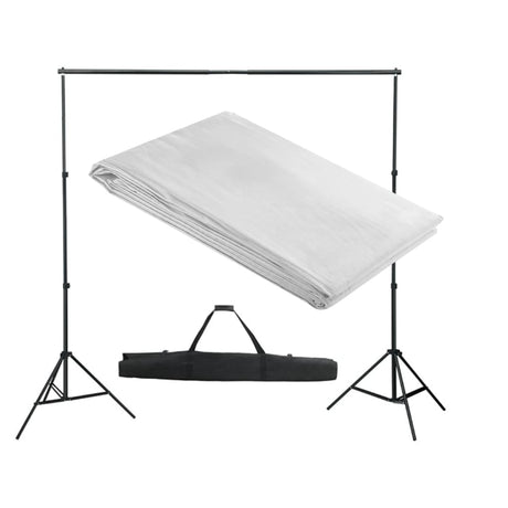 Vidaxl achtergrondsysteem 300x300 cm wit