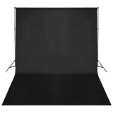Vidaxl achtergrondsysteem 500x300 cm zwart