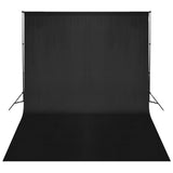 Vidaxl achtergrondsysteem 500x300 cm zwart