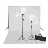 Vidaxl studioset met witte achtergrond en lampen 600x300 cm