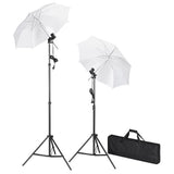 Vidaxl Studioset with white background and lamps 600x300 cm