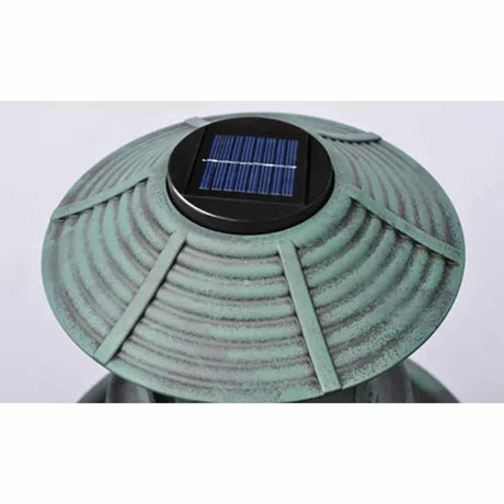 Vidaxl vogelbad voederhuisje met solarverlichting