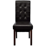 Vidaxl eetkamerstoelen 2 st kunstleer bruin