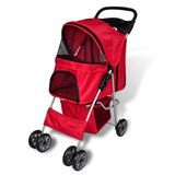 Vidaxl wandelwagen voor hond rood