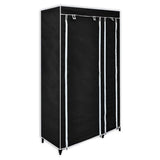 Vidaxl kledingkast opvouwbaar 110x45x175 cm zwart