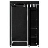 Vidaxl kledingkast opvouwbaar 110x45x175 cm zwart