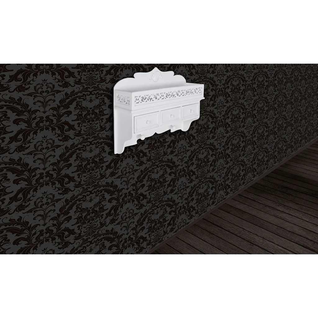 Vidaxl wandschap met 3 lades en 2 knoppen