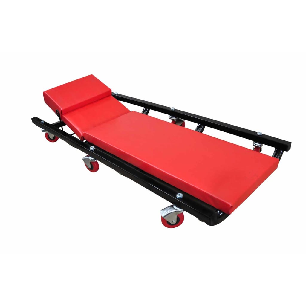 VidaXL Mechanic Bed with 6 wheels adjustable