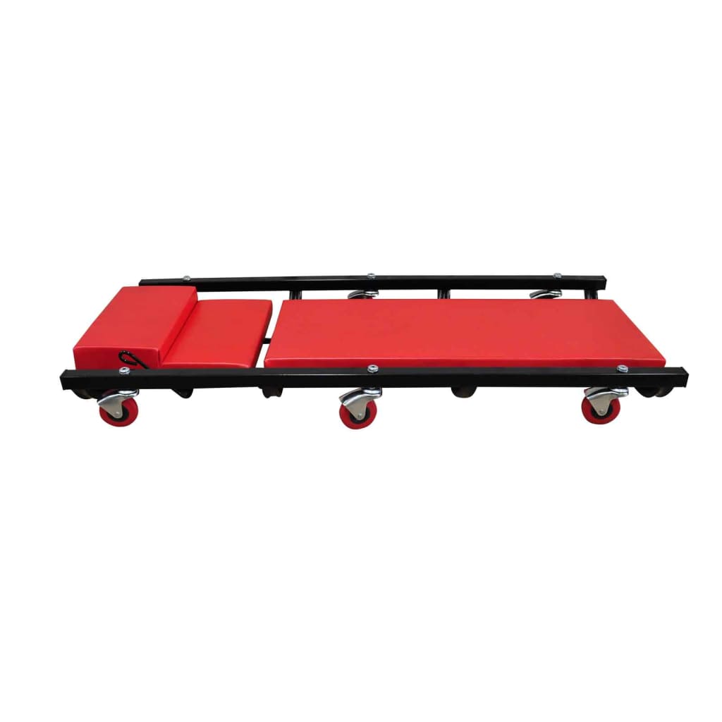 VidaXL Mechanic Bed with 6 wheels adjustable