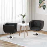 Vidaxl barstoelen 2 st kunstleer zwart