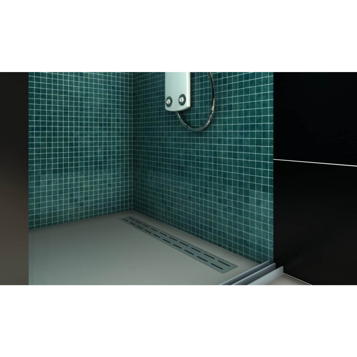 Vidaxl afvoeren wit 88 x 8.8 x 8.5 cm metaal