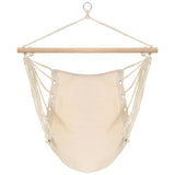 Vidaxl hangstoel creme wit (large)