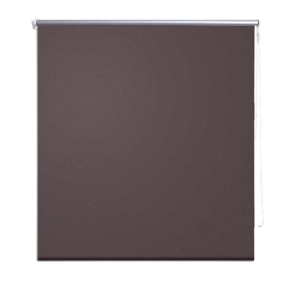 Vidaxl Roller Blind Blackout 100 x 230 cm kaffebrunt