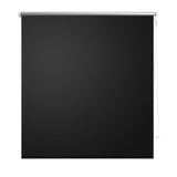 Vidaxl Roller Blind Blackout Blackout 100 x 230 cm črna