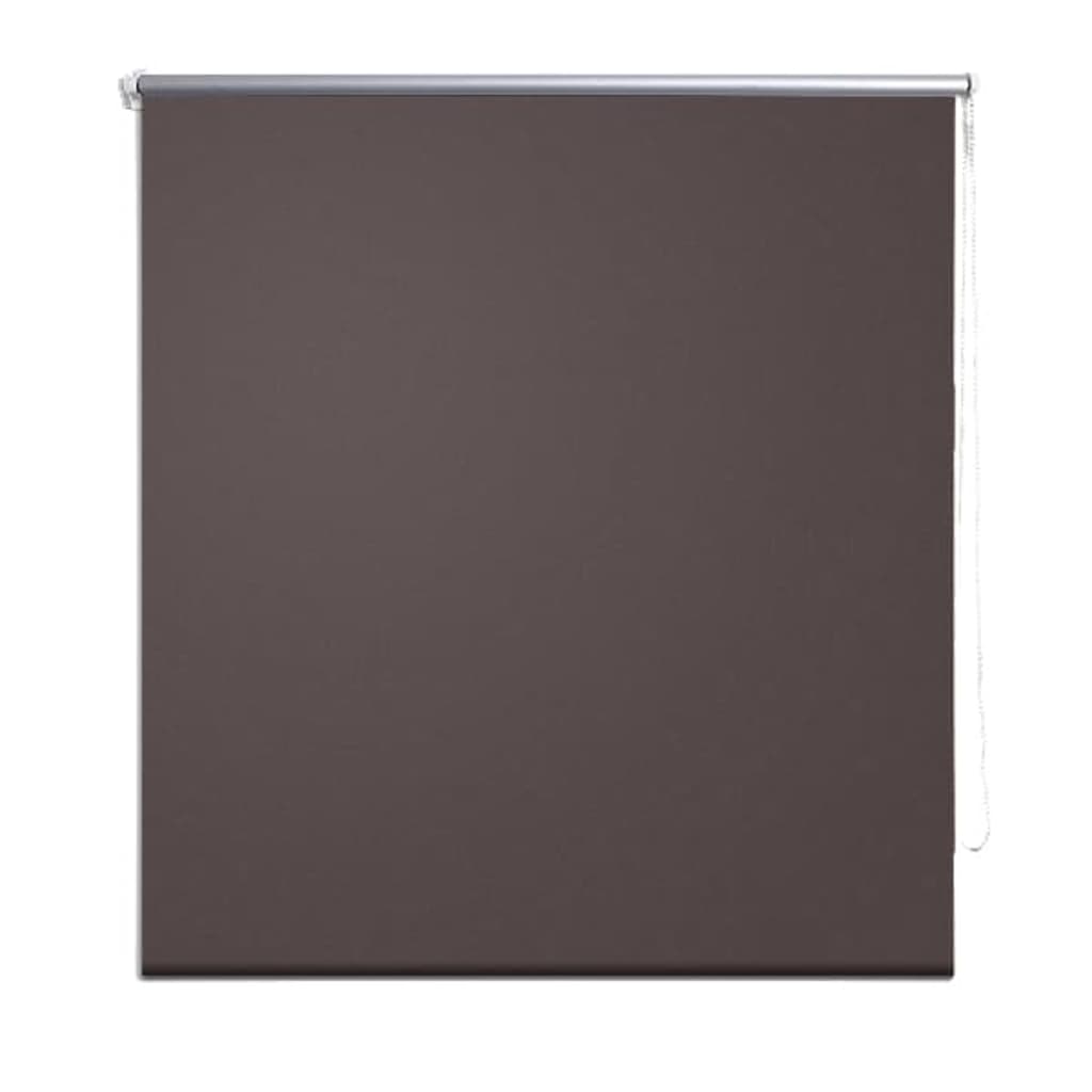 Vidaxl Roller Blind Blackout 140 x 230 cm kava rjava