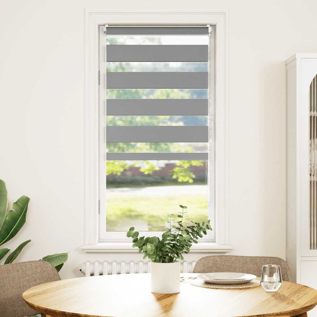 Vidaxl duo rolgordijn 40x100cm grijs