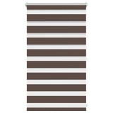 Vidaxl zebra rolgordijn 50,9x100 cm stofbreedte 46,7 cm koffiebruin