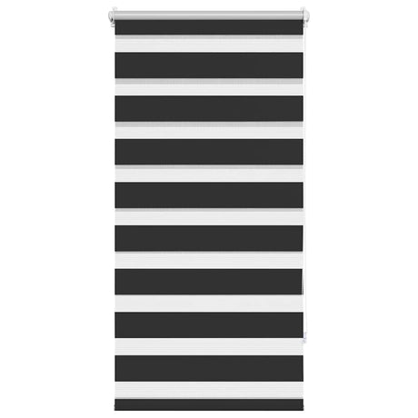 Vidaxl zebra rolgordijn 60,9 x 120 cm stofbreedte 56,7 cm zwart