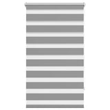 Vidaxl zebra rolgordijn 70,9 x 120 cm stofbreedte 66,7 cm grijs