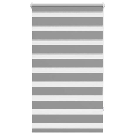 Vidaxl zebra rolgordijn 70,9 x 120 cm stofbreedte 66,7 cm grijs