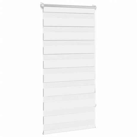 Vidaxl zebra rolgordijn 80,9 x 150 cm stofbreedte 76,7 cm wit