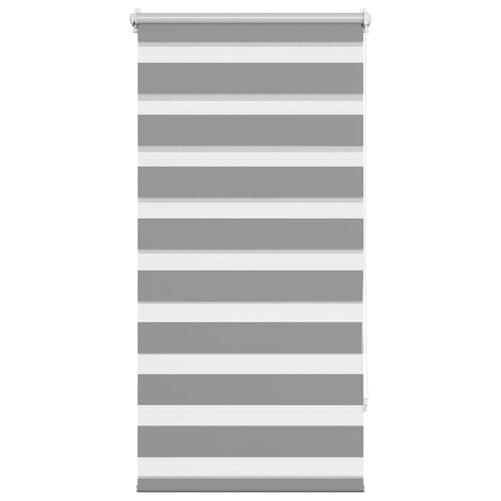 Vidaxl zebra rolgordijn 80,9 x 150 cm stofbreedte 76,7 cm grijs