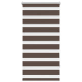 Vidaxl zebra rolgordijn 80,9 x 150 cm stofbreedte 76,7 cm koffiebruin