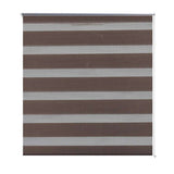 Vidaxl Roller Blind Duo 80 x 175 cm Coffee Brown