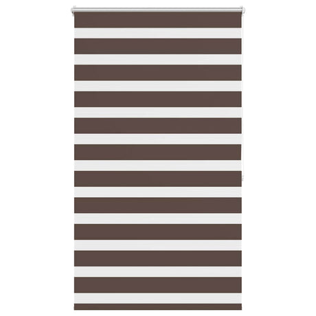 Vidaxl zebra rolgordijn 80,9 x 175 cm stofbreedte 76,7 cm koffiebruin