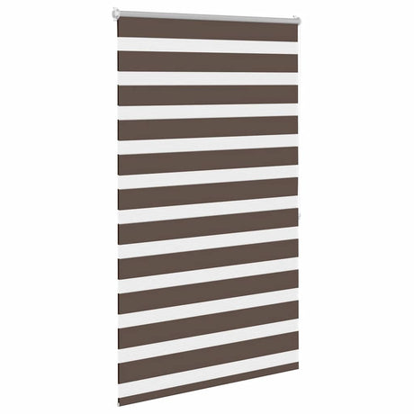 Vidaxl zebra rolgordijn 80,9 x 175 cm stofbreedte 76,7 cm koffiebruin