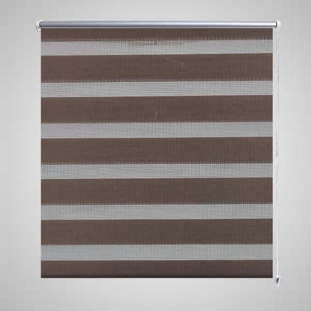 Vidaxl Roller Blind Duo 80 x 175 cm Kaffee braun