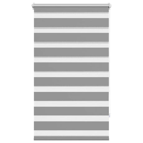 Vidaxl zebra rolgordijn 90,9 x 150 cm stofbreedte 86,7 cm grijs
